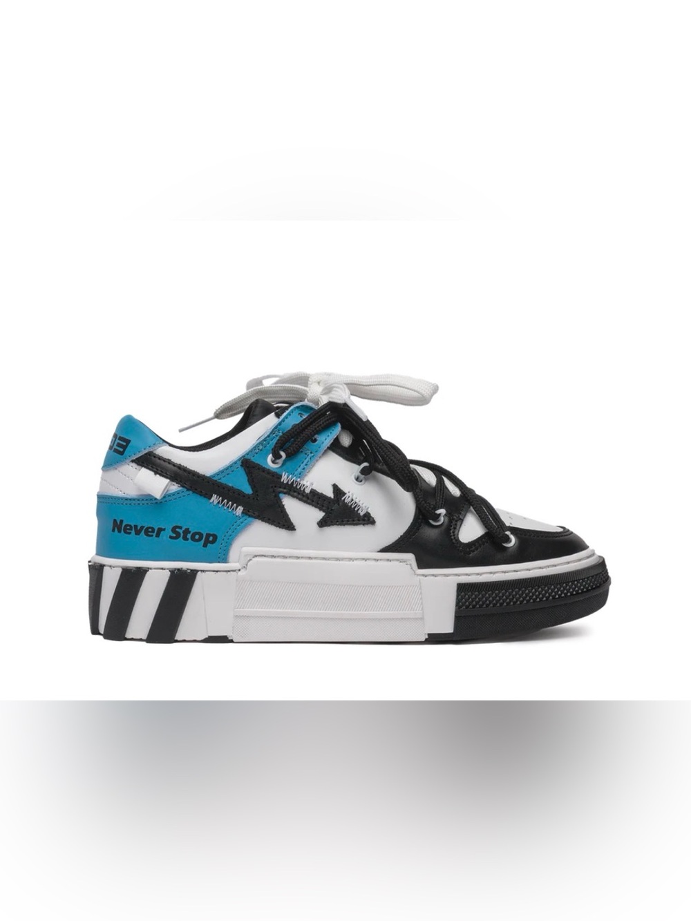CRISTIANZEROTRE STRONG Artic Black Platform Sneaker - Women’s 5.5-6 - EU 36